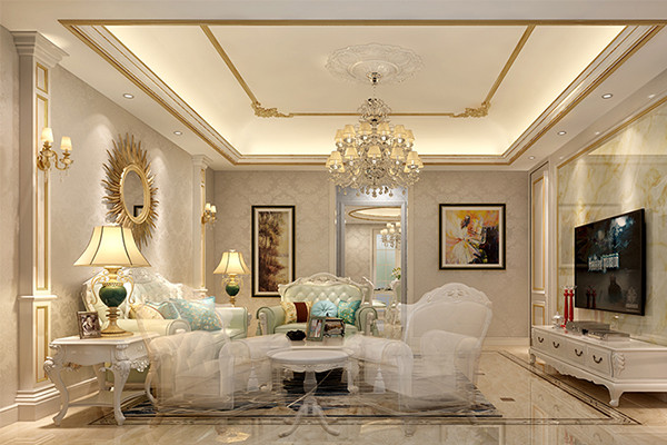 沈陽-中海尚城176平「歐式風(fēng)格」裝修案例圖