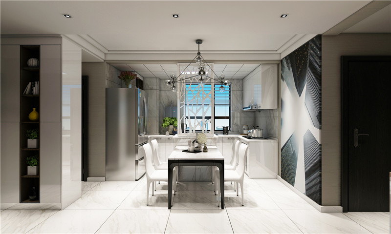 100平現(xiàn)代風格裝修實景案例(五)