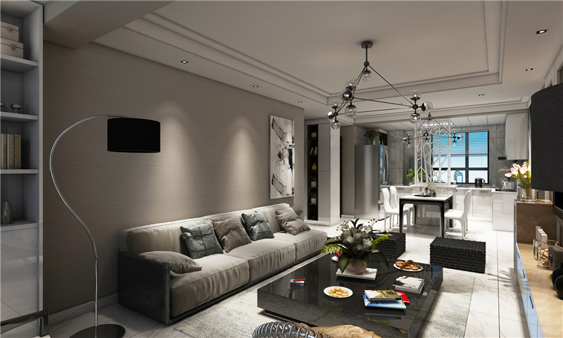 100平現(xiàn)代風格裝修實景案例(七)