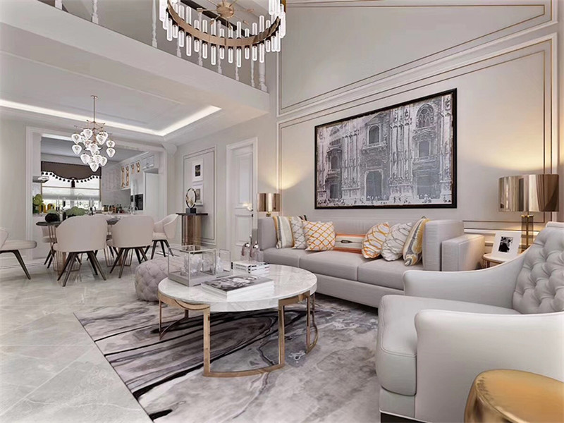 華潤橡樹灣200平米「輕奢風(fēng)格」裝修案例(三)