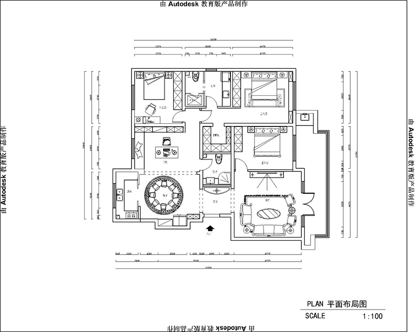 中海尚城176平「歐式風(fēng)格」裝修案例(一)