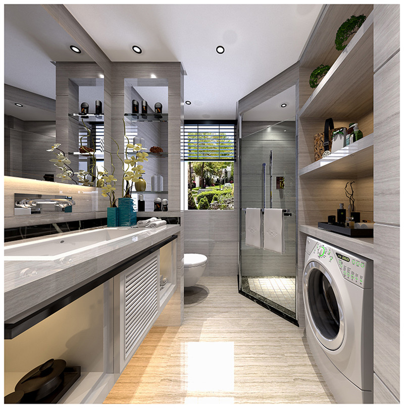 陽光100園區(qū)69平「現(xiàn)代風(fēng)格」裝修案例(四)