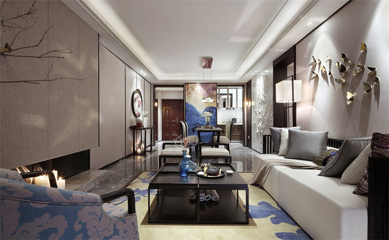 五彩陽(yáng)光城88平「新中式風(fēng)格」實(shí)景案例(八)