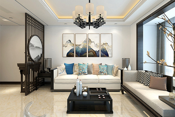 沈陽(yáng)-玉祥明居118平「新中式」風(fēng)格裝修案例圖