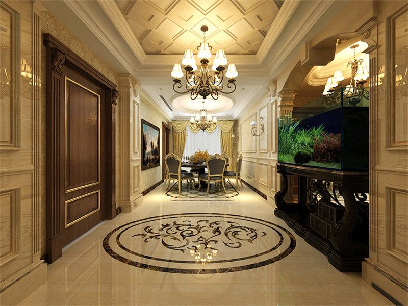 萬科藍橋圣菲245平米「奢華歐式」裝修案例(六)