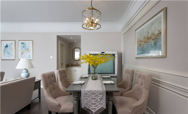 沈陽(yáng)-萬(wàn)達(dá)公館110平「美式風(fēng)格」裝修設(shè)計(jì)風(fēng)格案例