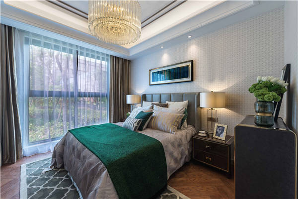 沈陽-雅賓利花園134平「輕奢風格」裝修設計案例圖