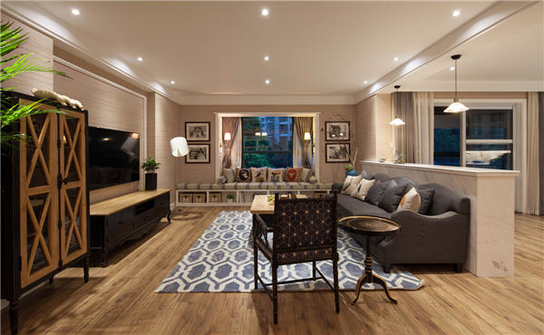 沈陽-浦江御景灣124平「混搭風(fēng)格」裝修設(shè)計風(fēng)格案例