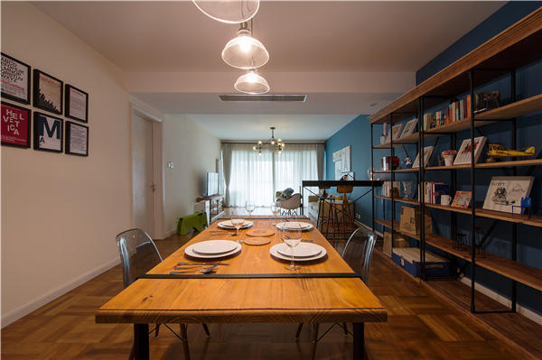 沈陽-法蘭香頌88平「工業(yè)風格」裝修設計風格案例